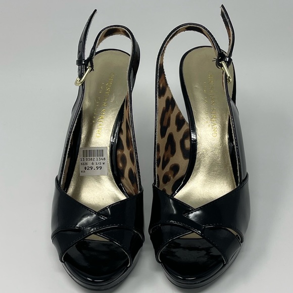 ‼️SOLD‼️Christian Siriano Black Patent 4” Heels - Picture 2 of 10